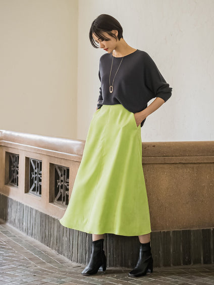 【WEB限定サイズあり】【洗えるニット】ECOCUWOOLドルマンニットプルオーバー≪シワになりにくい≫