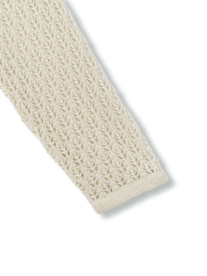 リネンフィールフリルヘムニットプルオーバー