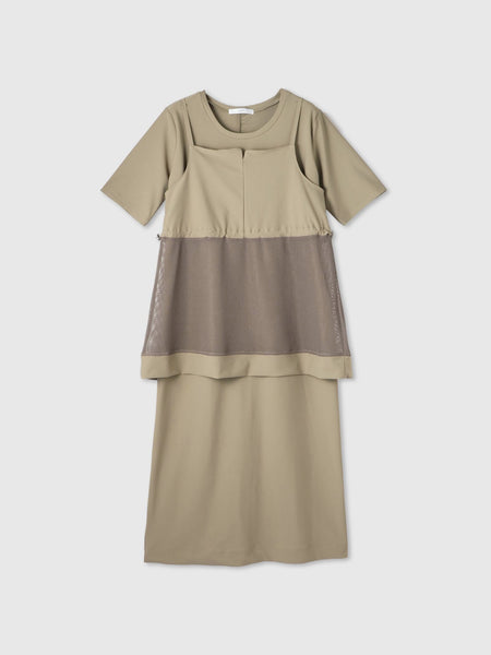 【アンサンブル】UVカットジャージワンピース ビスチェセット