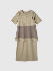 【アンサンブル】UVカットジャージワンピース ビスチェセット