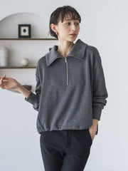 【WEB限定】裏起毛ジッププルオーバー