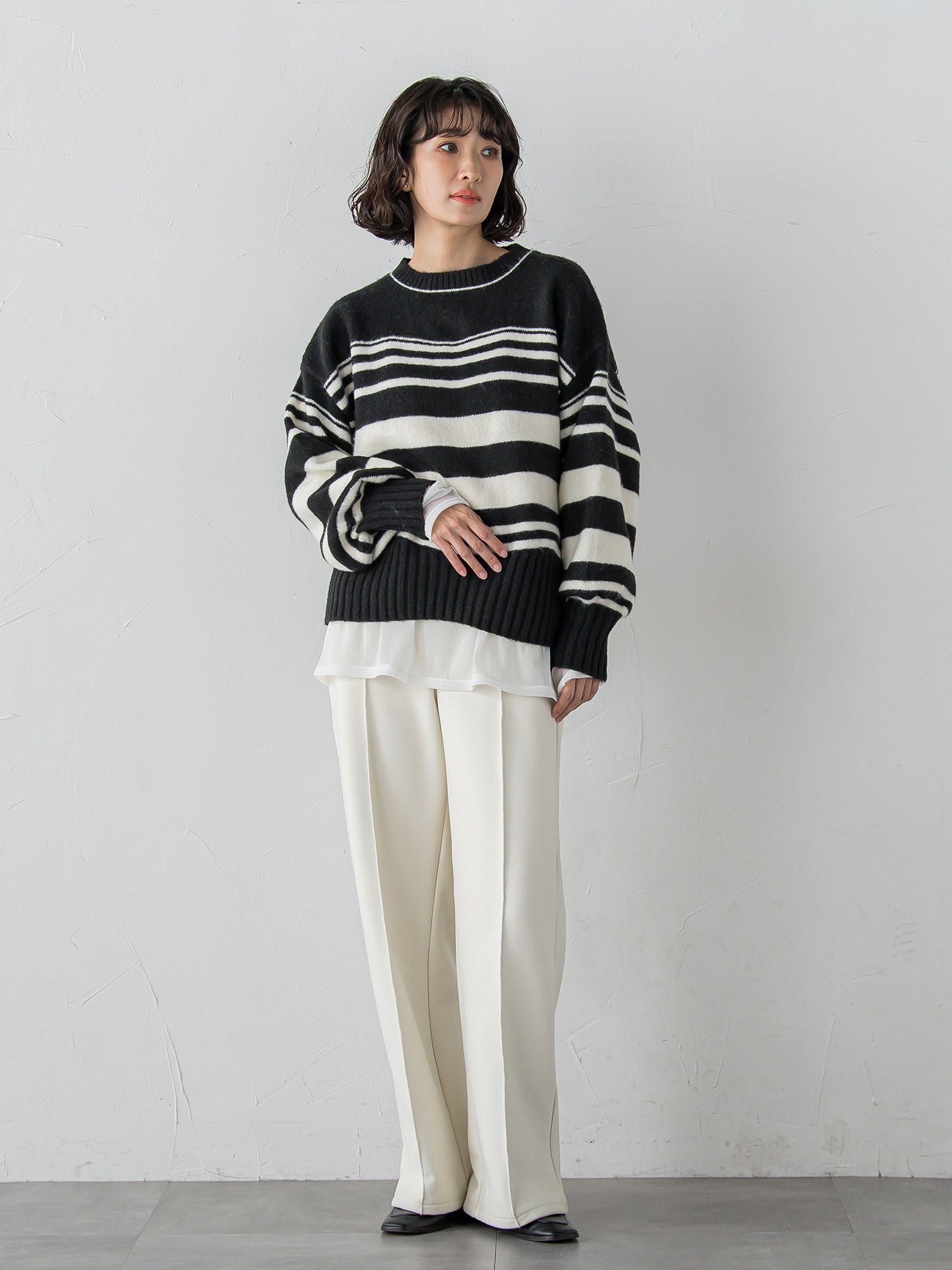 【WEB限定/新色追加】”まるで毛布”とろける裏起毛ワイドパンツ