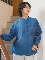 シアーデニムシャツ