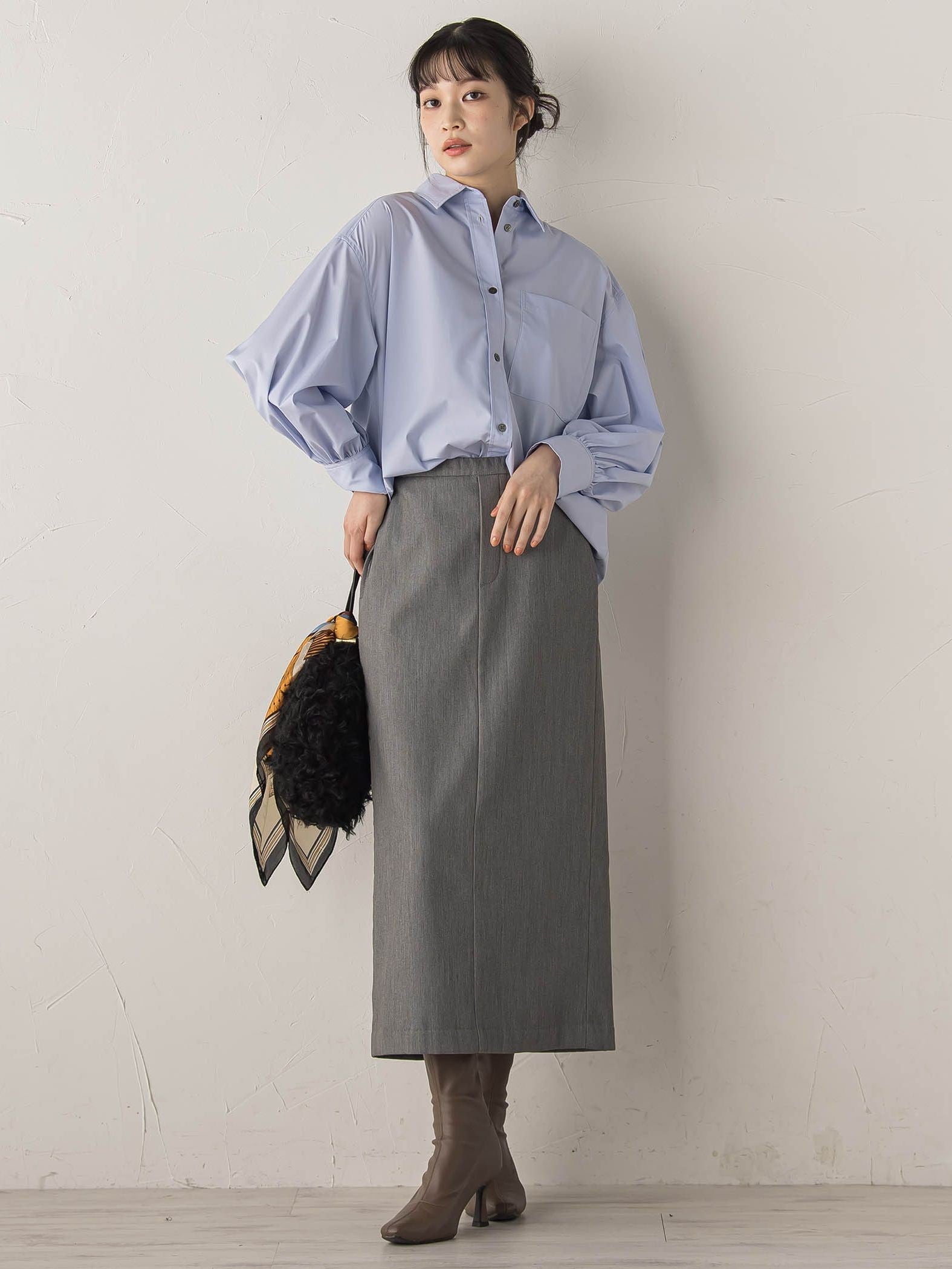 裏起毛タイトスカート≪手洗い可能≫