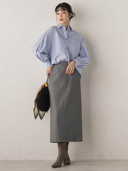 裏起毛タイトスカート≪手洗い可能≫