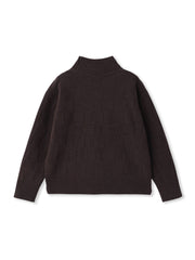 格子柄ハイネックニット≪洗える≫