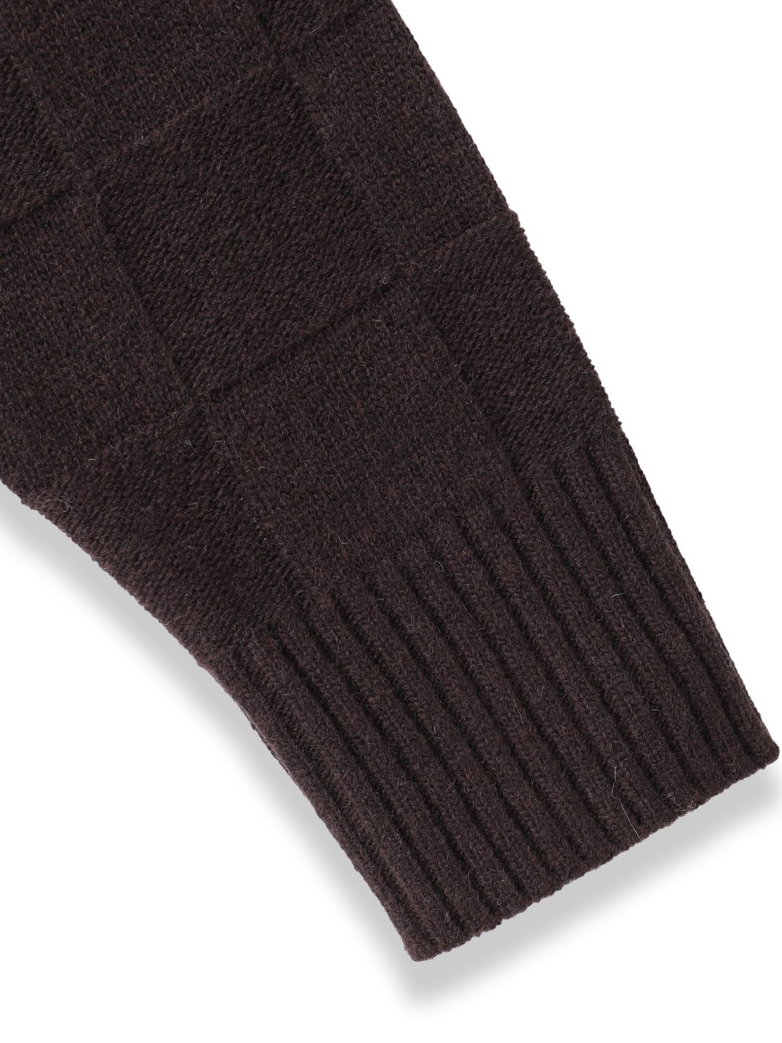 格子柄ハイネックニット≪洗える≫