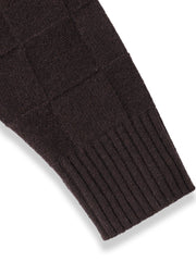 格子柄ハイネックニット≪洗える≫