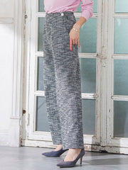 ツイードラメワイドパンツ