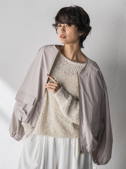 撥水バルーンブルゾン