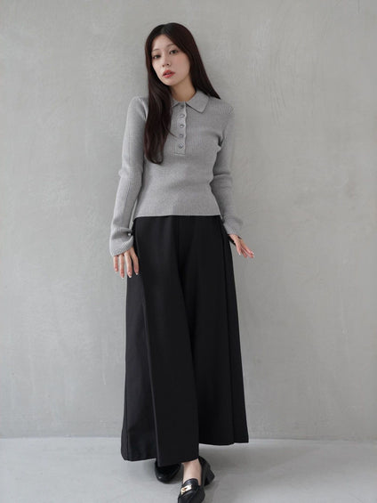 One Tuck Wide Pants≪手洗い可能≫
