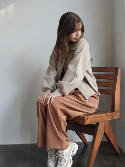 Belted Tack Pants［under150cmさんもオススメ］≪手洗い可能≫