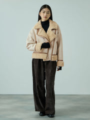 フェイクムートンボアブルゾン