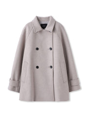 カシミヤコンライトリバーショートコート