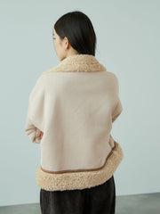 フェイクムートンボアブルゾン