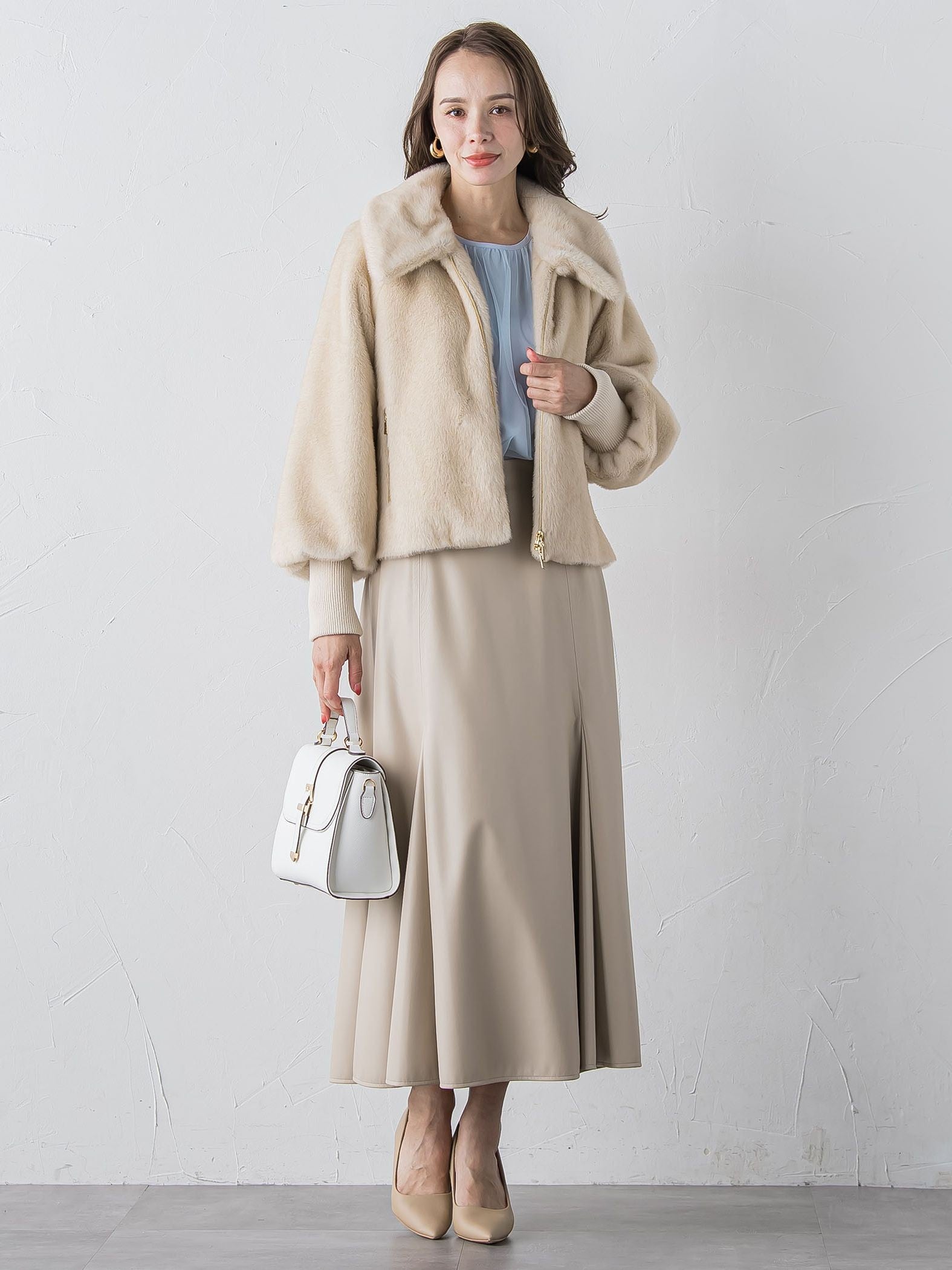 フェイクレザーマーメイドスカート