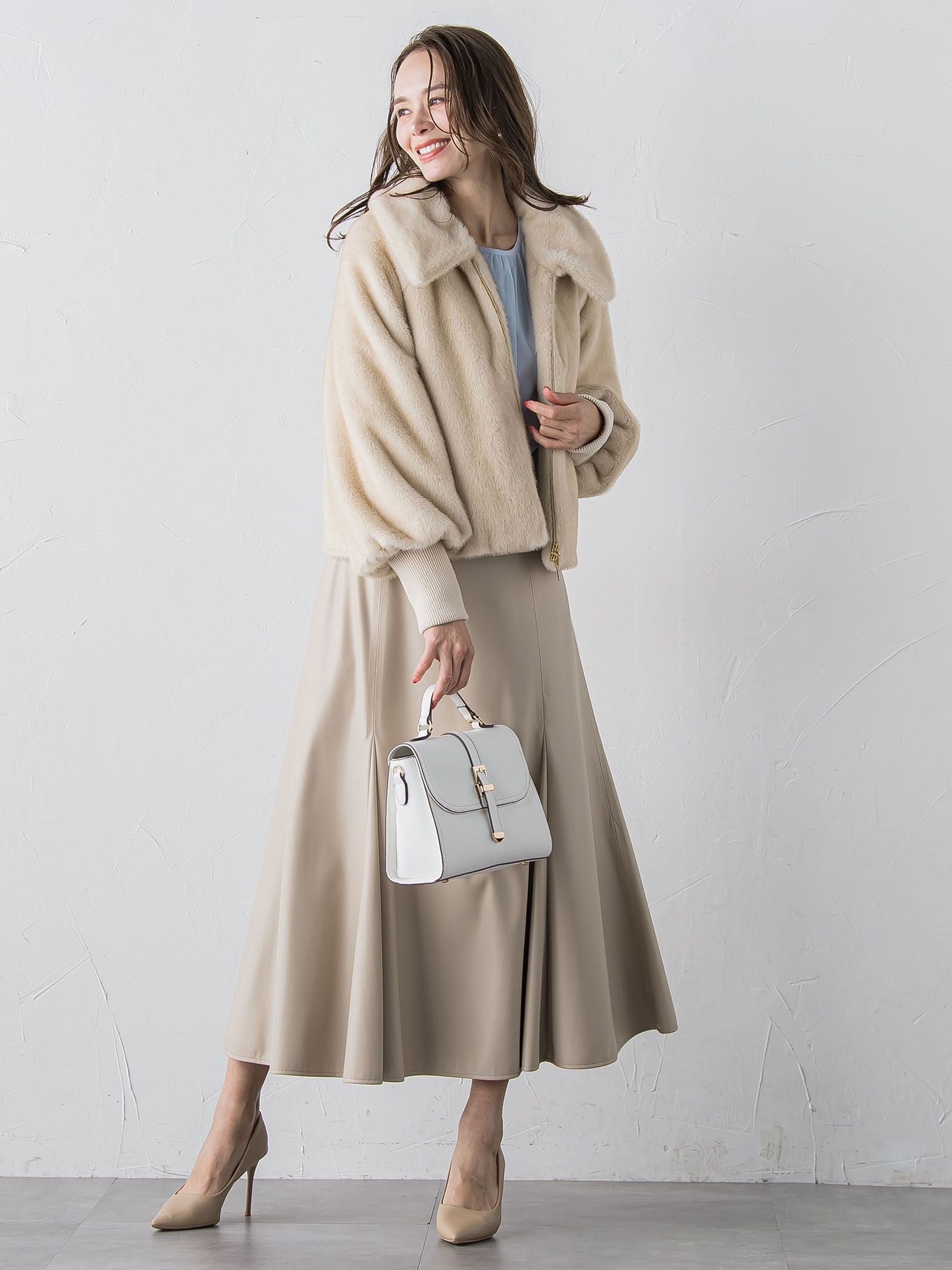 フェイクレザーマーメイドスカート