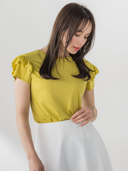 【WEB限定】ショルダーフリルカットソー