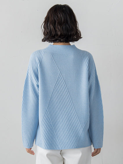 ヘリンボーンニット