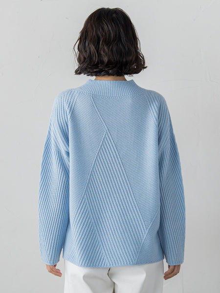 ヘリンボーンニット