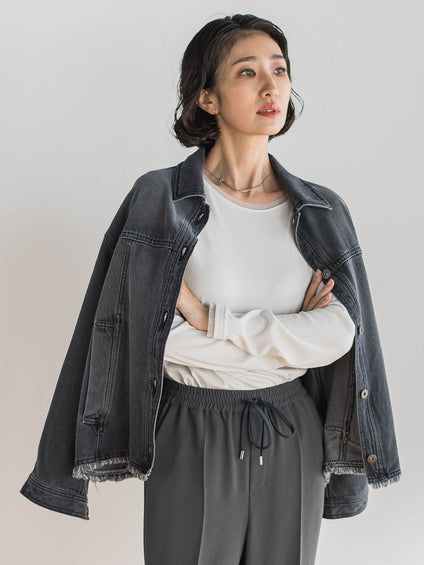 【大きいサイズ】デニムジャケット