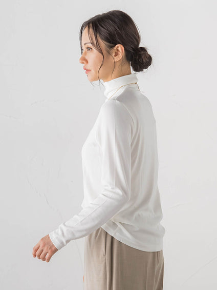 【WEB限定】【Skinea】≪着るスキンケア≫タートルネックカットソー