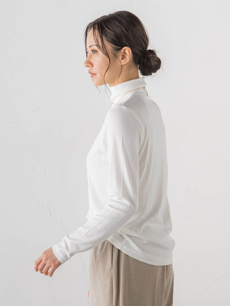 【WEB限定】【Skinea】≪着るスキンケア≫タートルネックカットソー