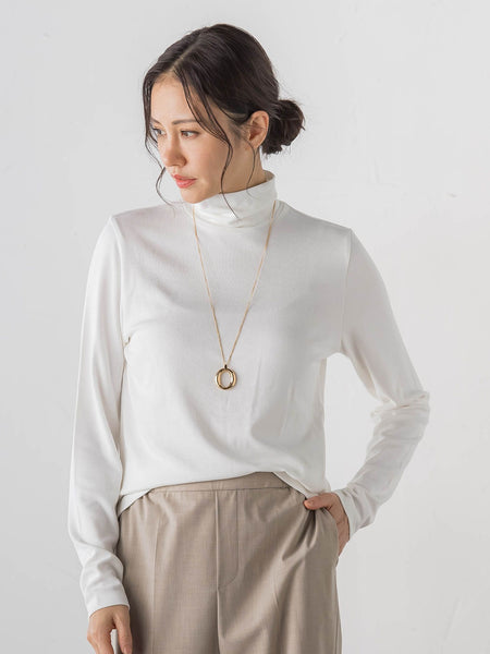【WEB限定】【Skinea】≪着るスキンケア≫タートルネックカットソー