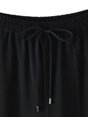 ハイストレッチカルゼワイドパンツ