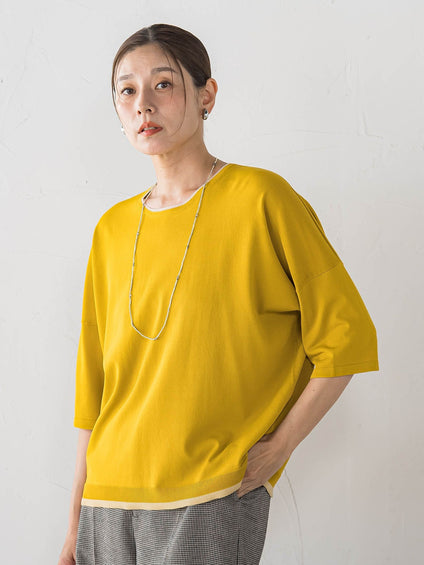 【大きいサイズ】ゆるTシャツニット