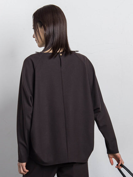 両面起毛ドロップショルダーブラウス≪洗える/セットアップ対応≫