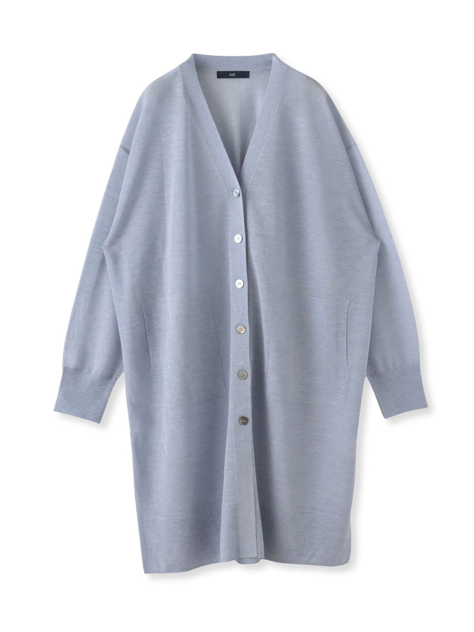 【大きいサイズ】シアーシャイニーニットカーデ