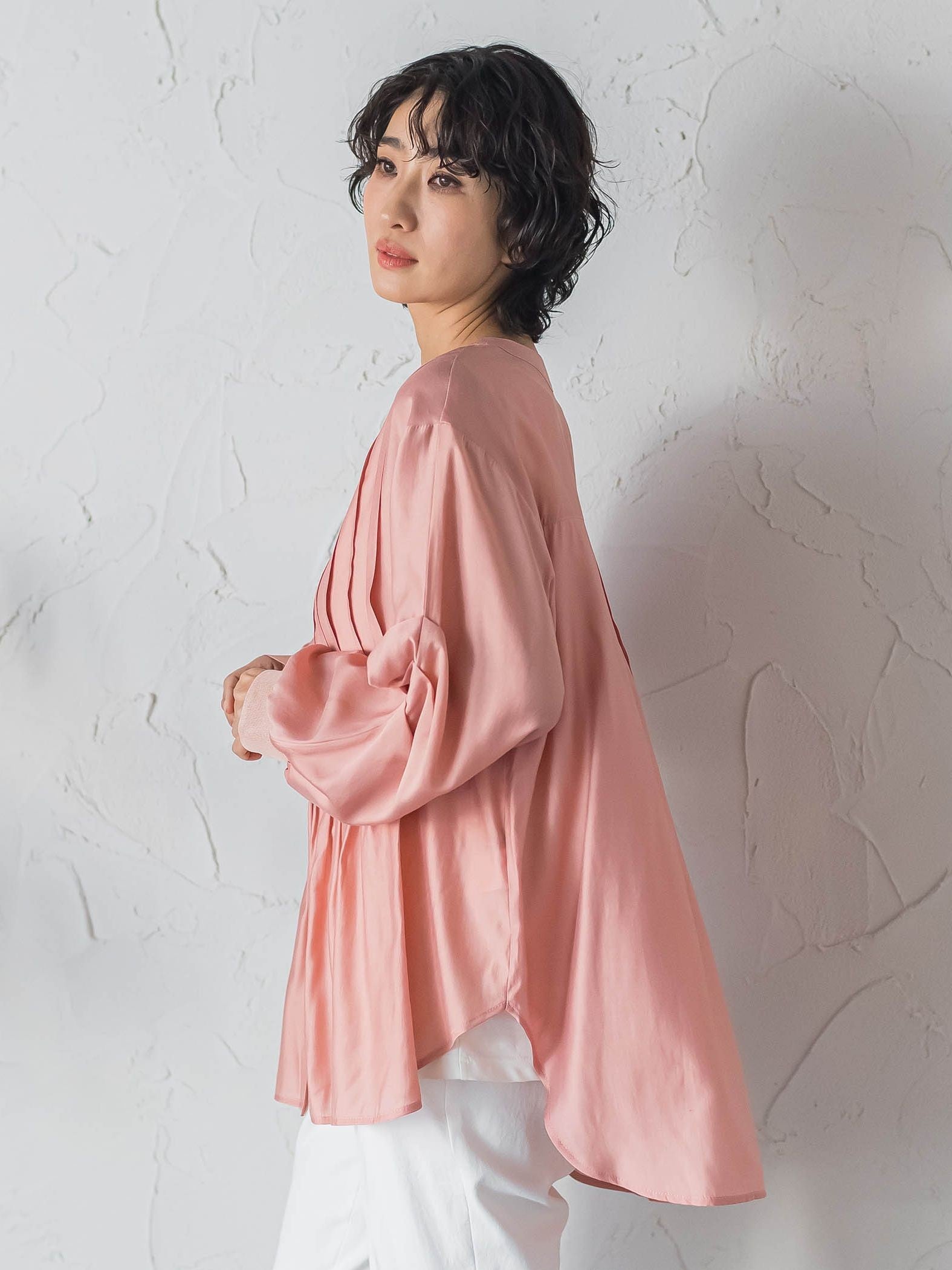 【WEB限定】シルキーローンブラウス