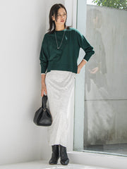 【WEB限定】カラー配色ニット≪洗える≫