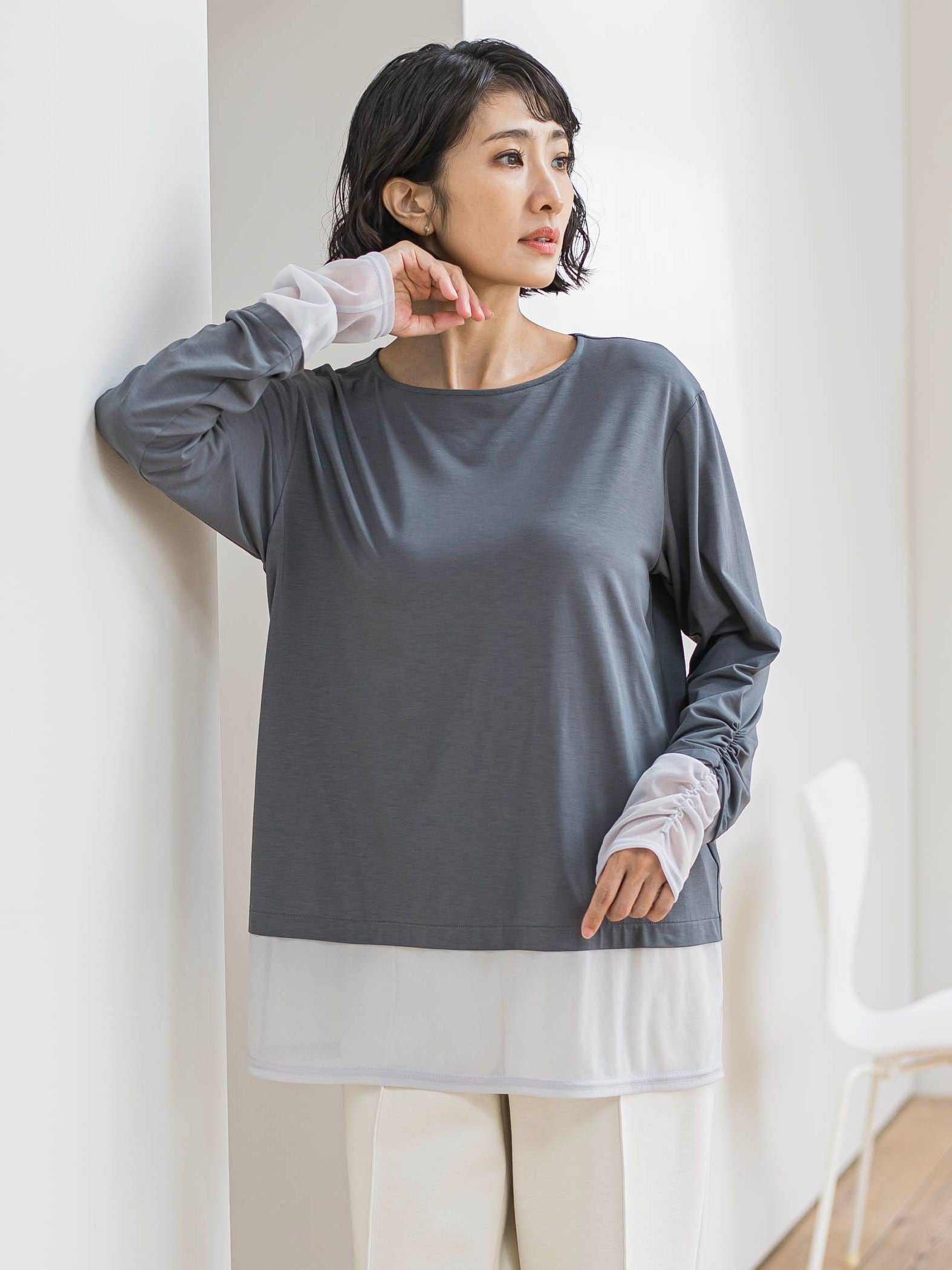 【WEB限定】”重ねるだけで格上げ”レイヤードインナー