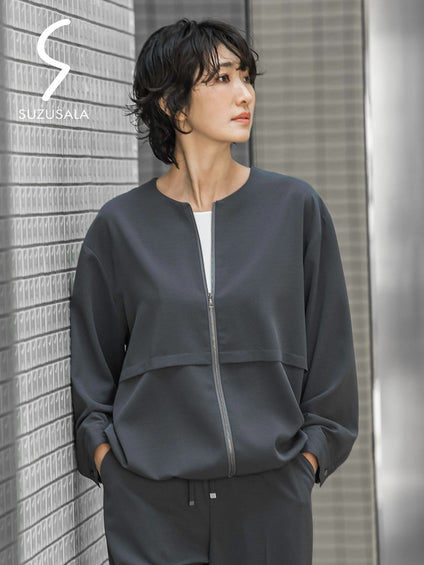 【選べるSETUP】SUZUSALAジップブルゾン