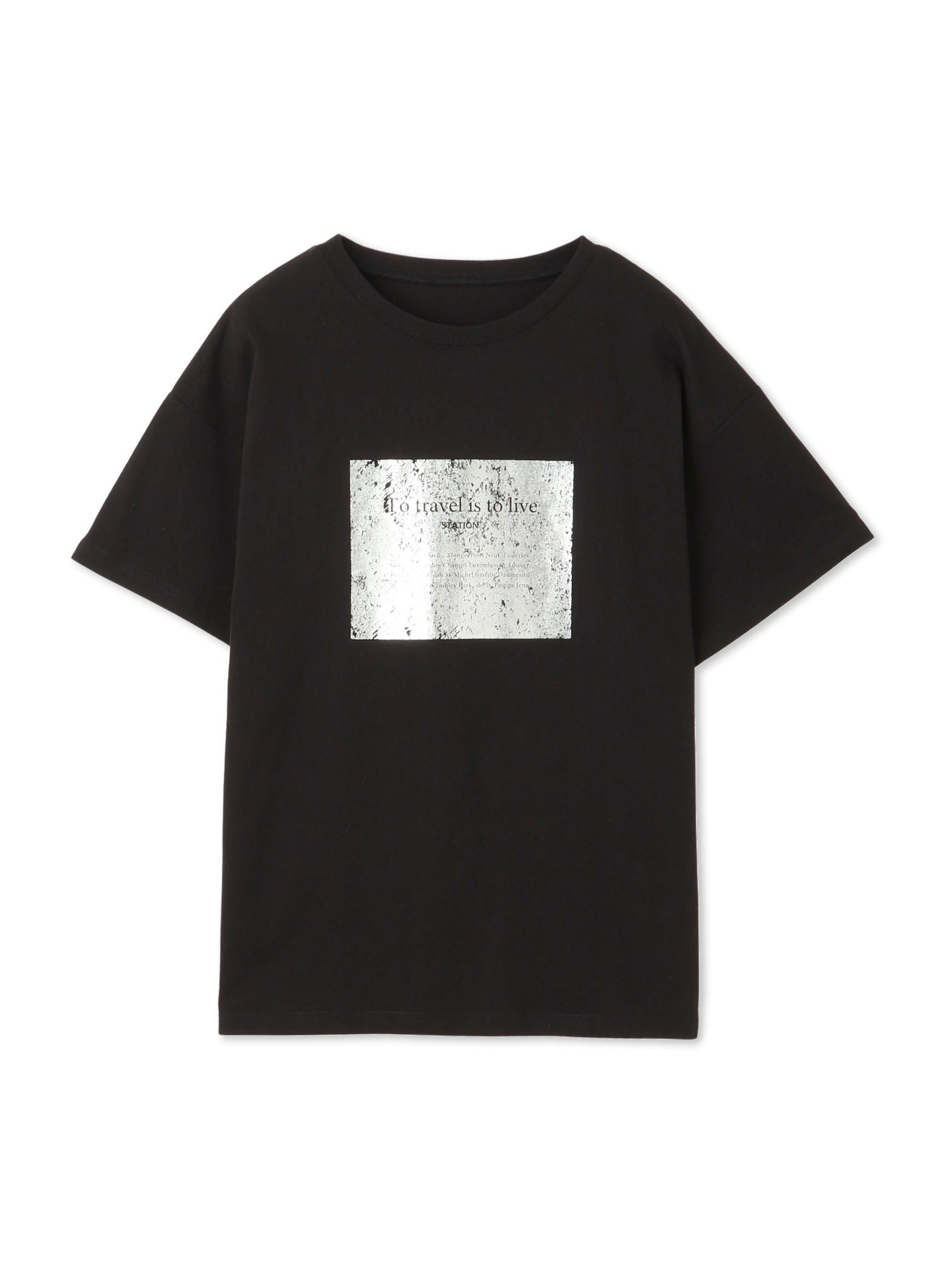 【WEB限定】スクエア箔オーバーサイズTシャツ≪手洗い可能≫