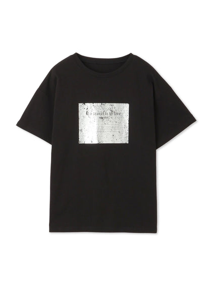 【WEB限定】スクエア箔オーバーサイズTシャツ≪手洗い可能≫