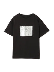 【WEB限定】スクエア箔オーバーサイズTシャツ≪手洗い可能≫