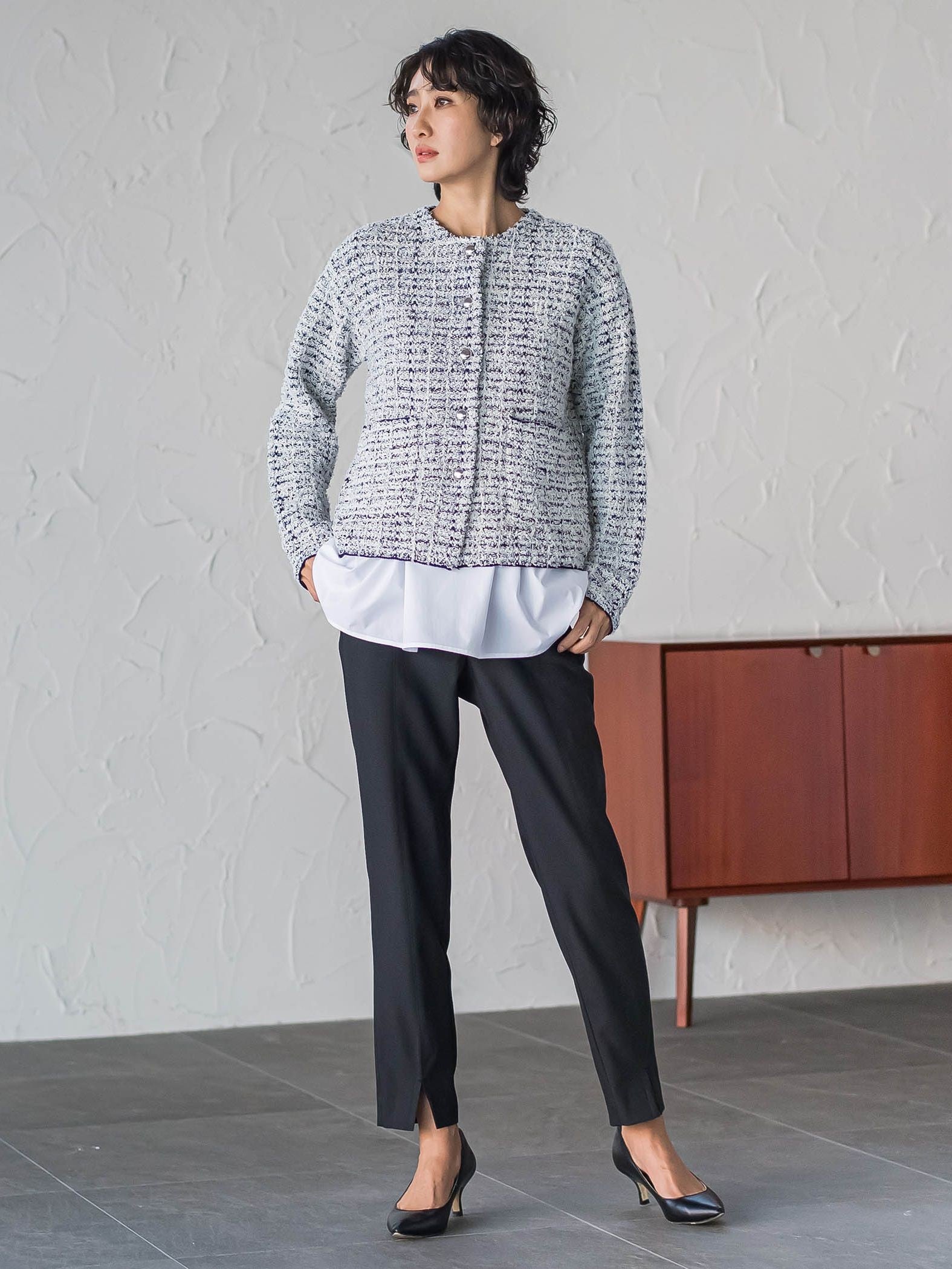 【WEB限定】マルーデデニムテーパードパンツ