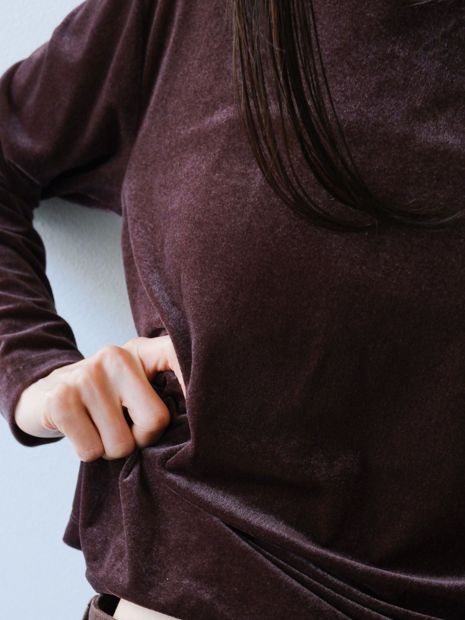 【日本製】Sheer velour ringer t　