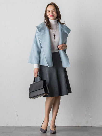 シャギーショートコート