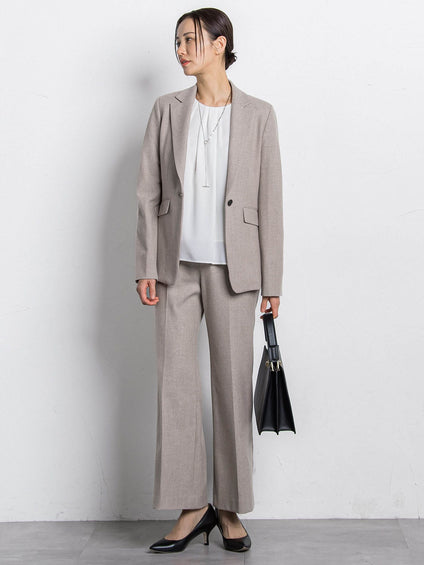 【WEB限定 13号】フロントタックブラウス≪透けにくい≫