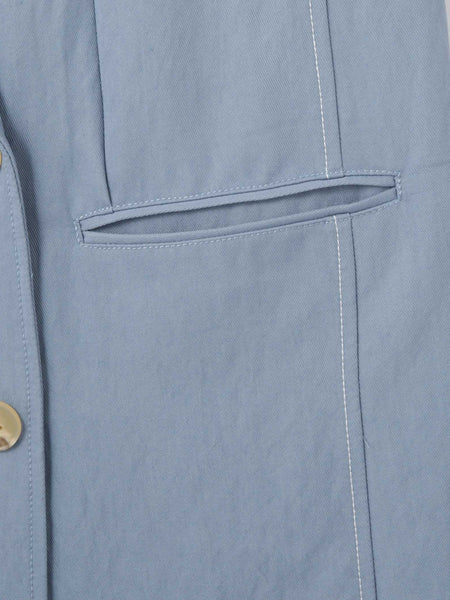 【シーズンレス】ナイロンツイルデニムベスト