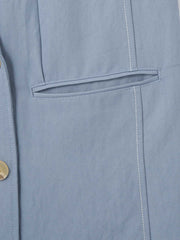 【シーズンレス】ナイロンツイルデニムベスト