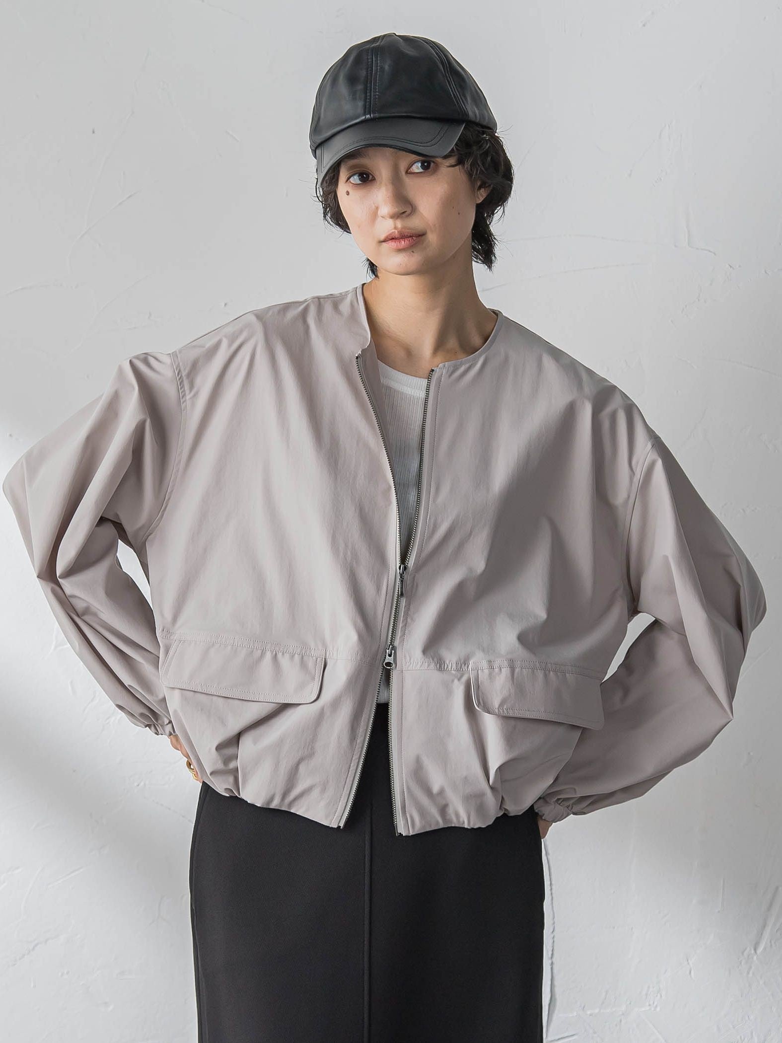 撥水バルーンブルゾン