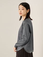 エアリーグリッターラウンドヘムニット≪手洗い可能≫