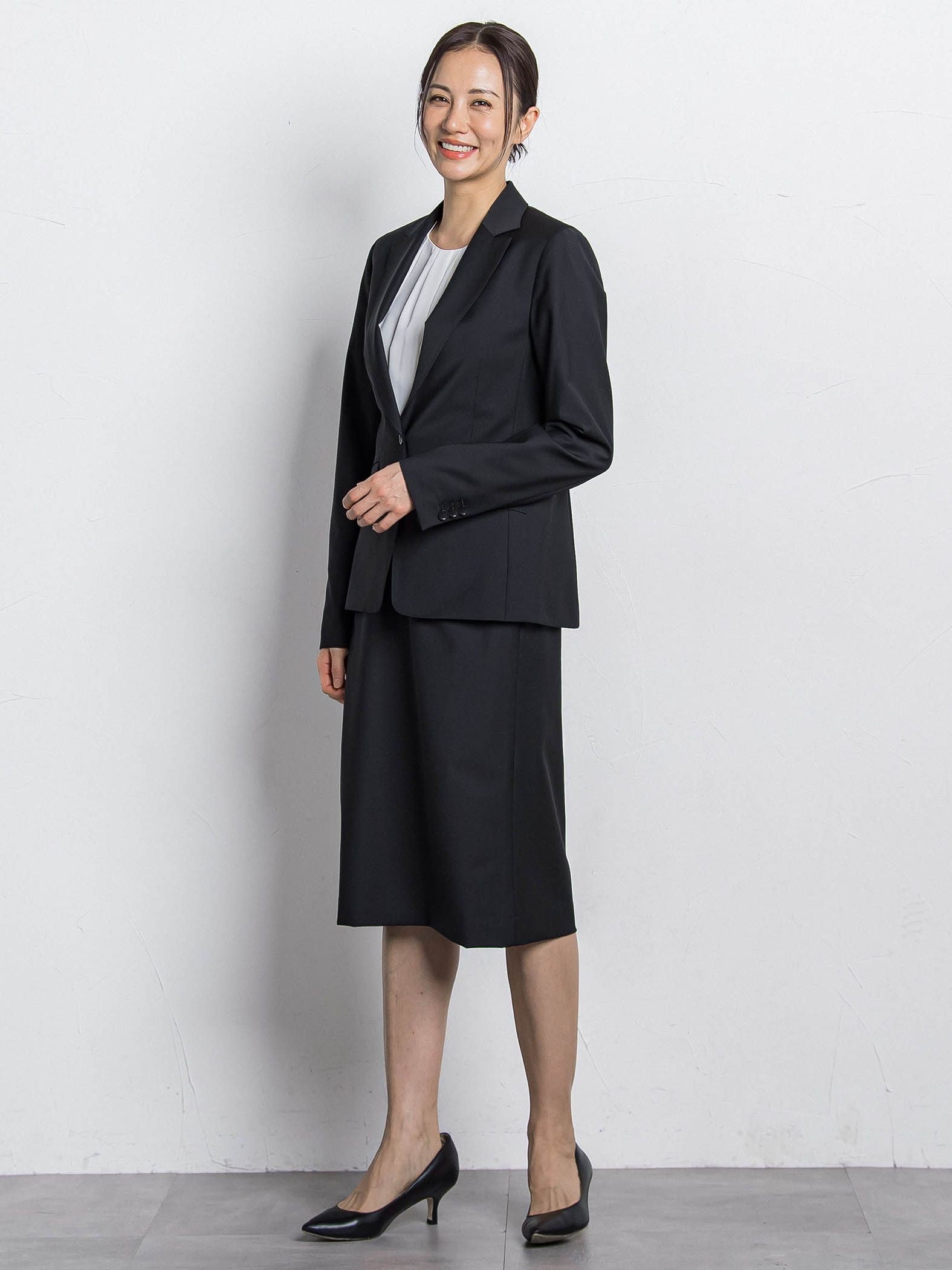 【WEB限定 13号】フロントタックブラウス≪透けにくい≫