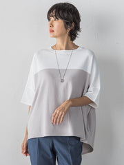 【WEB限定】”涼感”バイカラーニット