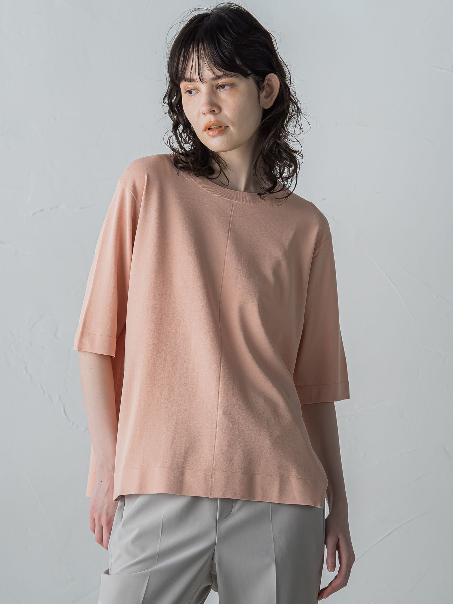 【新色追加/追加生産分入荷】VIS Tシャツニットプルオーバー≪手洗い可能≫